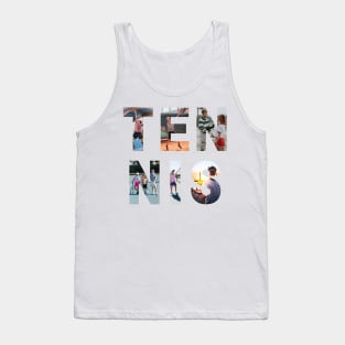 US Open tennis photographic letters Tank Top